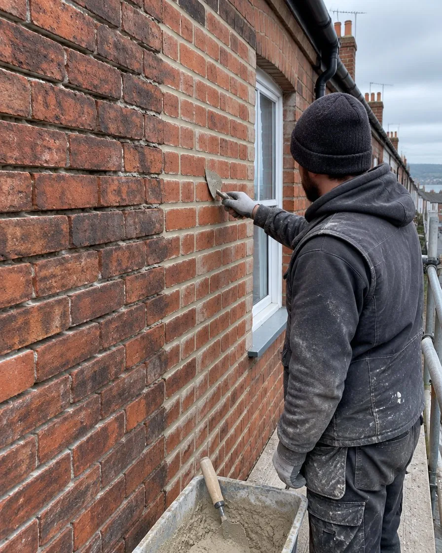 Brickwork and repointing in Kingsteignton