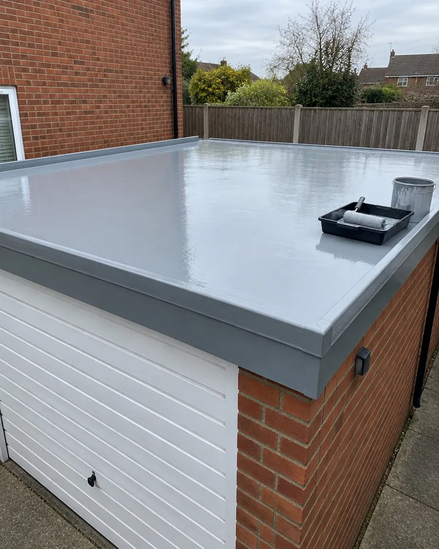 Garage roof replacement in Kingsteignton