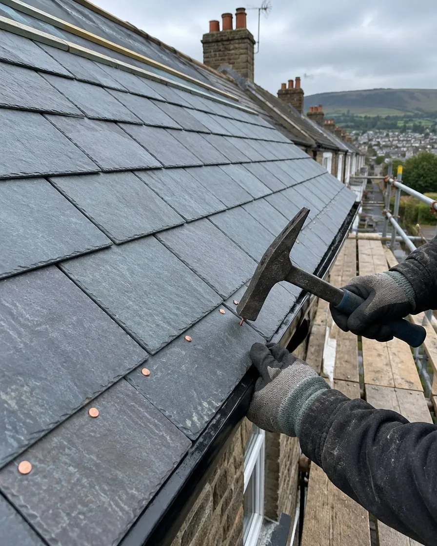 Slate roofing in Kingsteignton